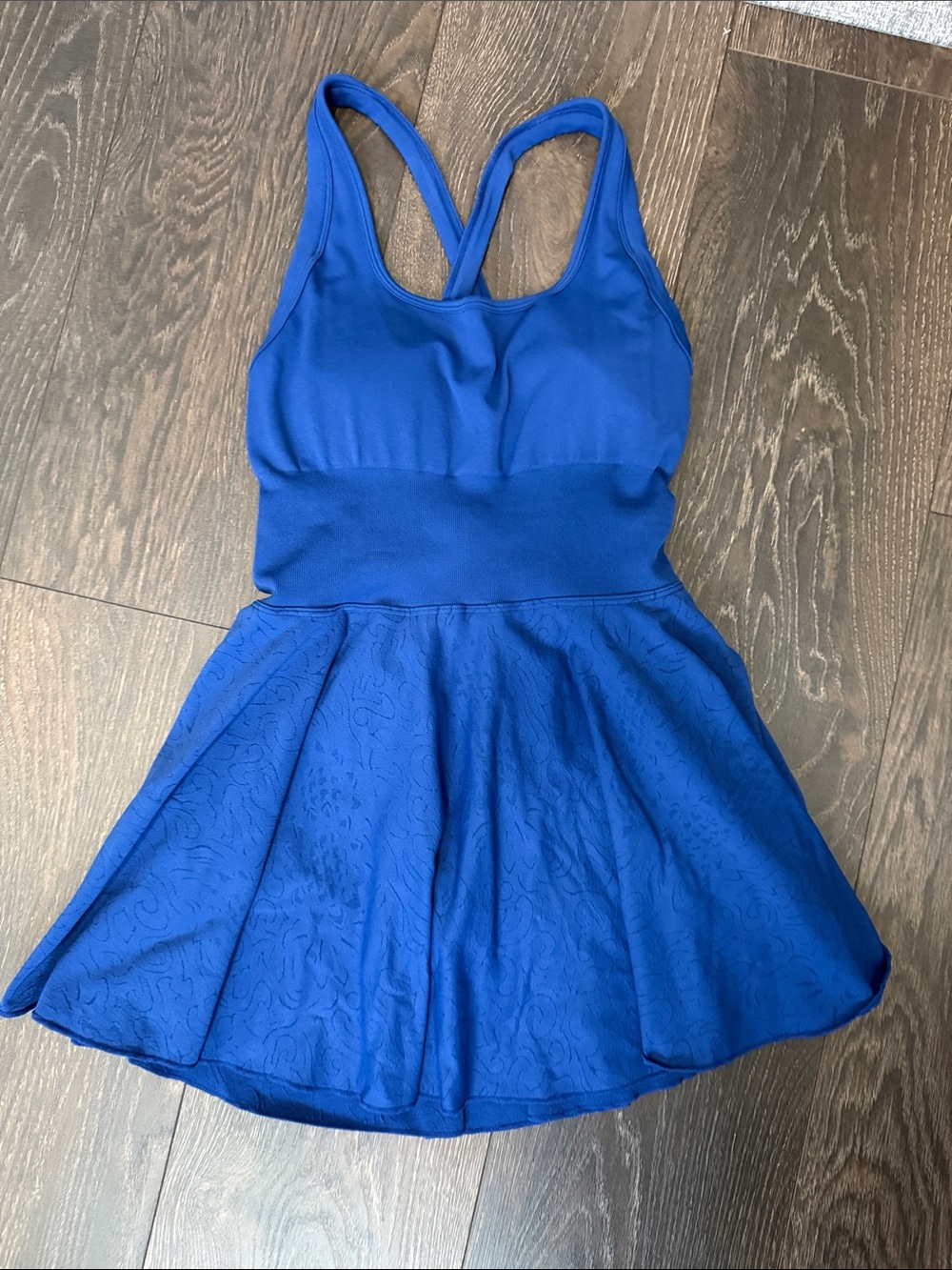 Women Blue One-Piece Skater Dress
